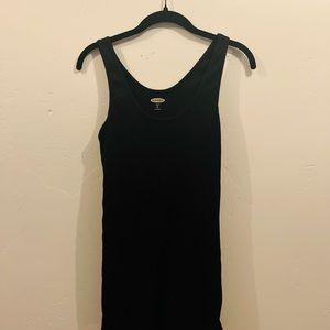Black ribbed tank